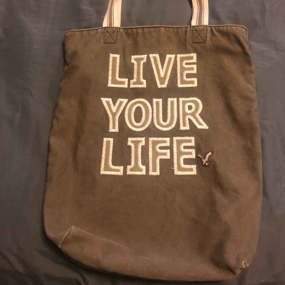 American Eagle “Live Your Life” tote.